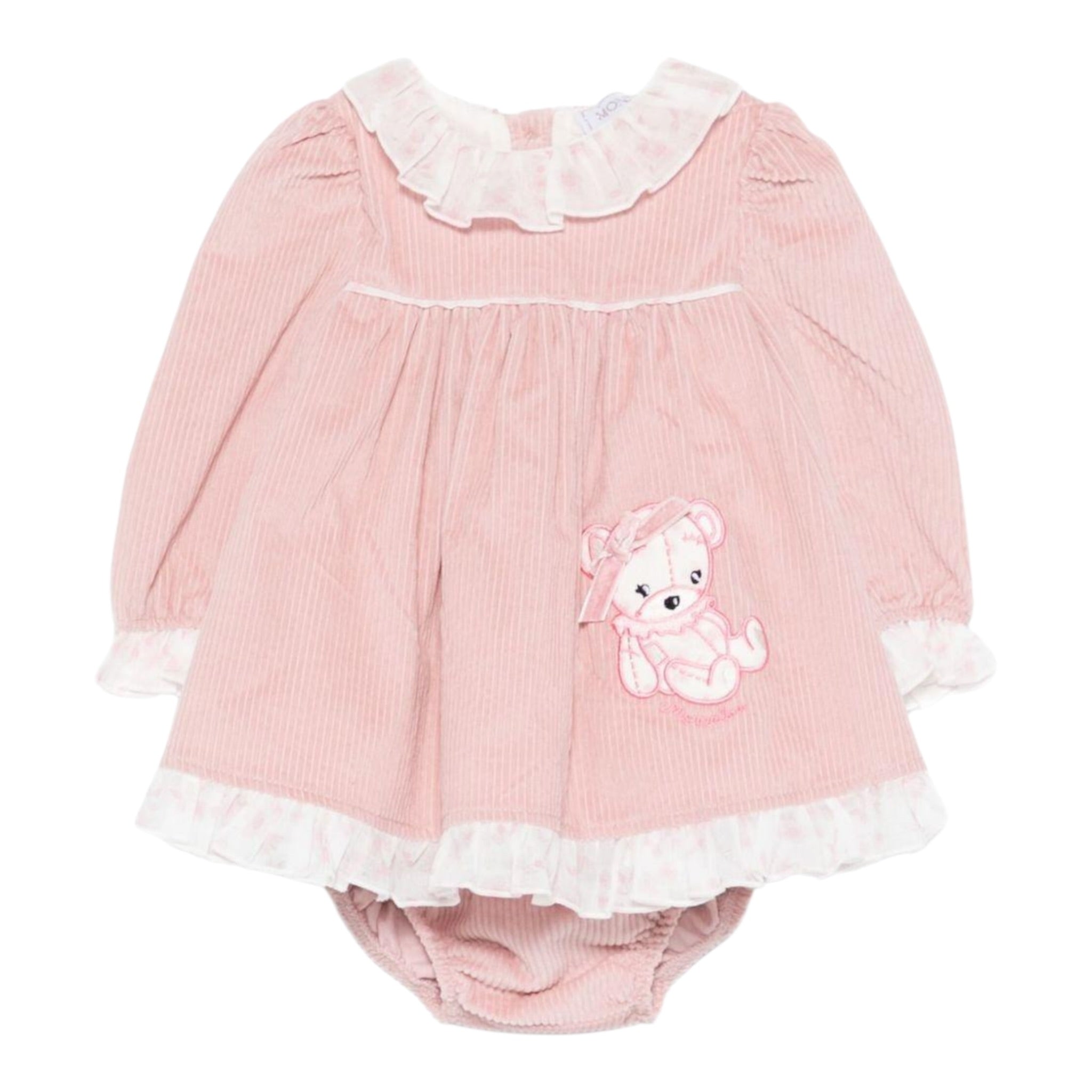 Monnalisa Abito con Culotte tinta unita Rosa per Neonata 35F513 ROSA MONNALISA 