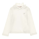 Monnalisa Maglia tinta unita Mezzo Collo Panna per Neonata 37F600 PANNA MONNALISA 