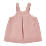 Monnalisa Salopette tinta unita In Velluto Rosa per Bambina 37F902J ROSA MONNALISA 