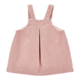 Monnalisa Salopette tinta unita In Velluto Rosa per Bambina 37F902JX ROSA MONNALISA 