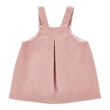 Monnalisa Salopette tinta unita In Velluto Rosa per Neonata 37F902 ROSA MONNALISA 