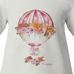 Monnalisa Shirt tinta unita con Stampa Bianco per Neonata 392602S9 BIANCO MONNALISA 