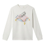 Monnalisa Shirt tinta unita con Stampa Bianco per Neonata 392610SW BIANCO MONNALISA 
