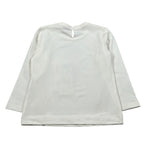 Monnalisa Shirt Girocollo tinta unita con Stampa Panna per Bambina 394609SQ PANNA MONNALISA 