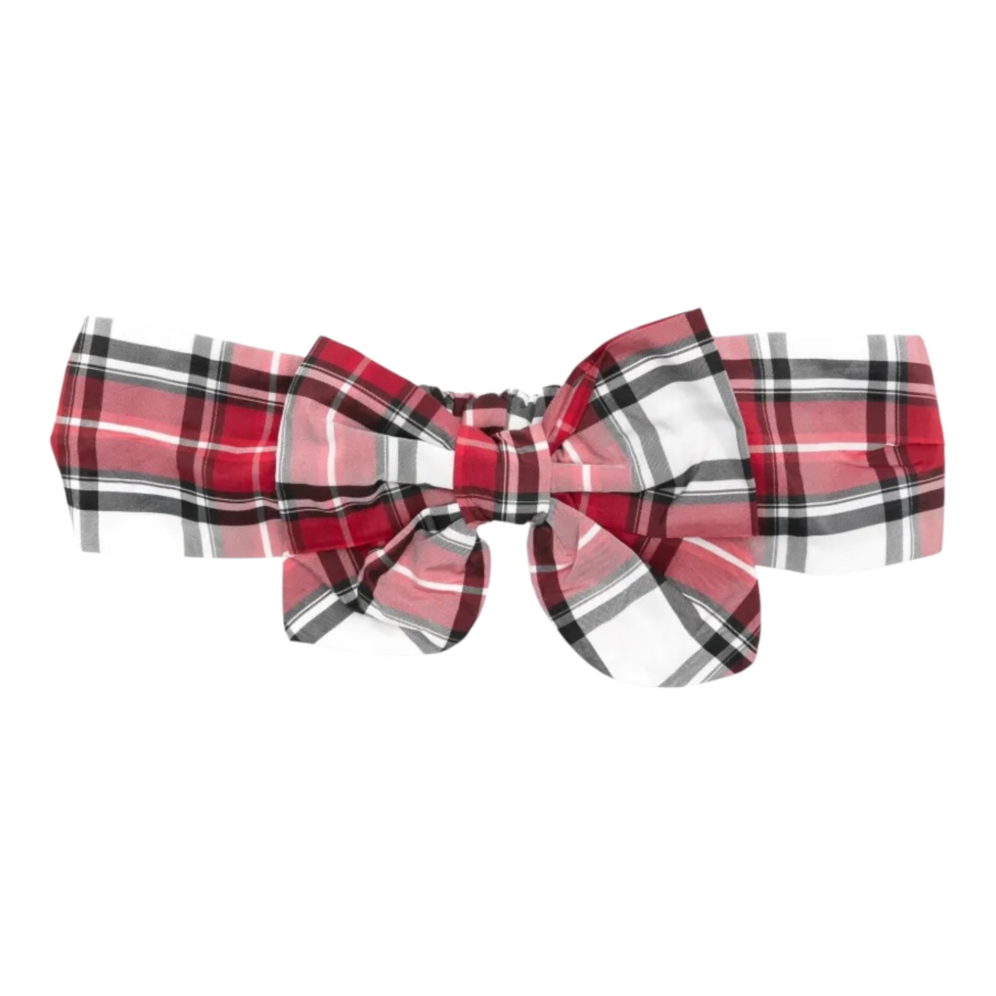 Monnalisa Fascia Bicolore con Fantasia A Quadri Rosso per Bambina 39D012 ROSSO MONNALISA 