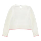 Monnalisa Maglia Girocollo tinta unita con Brillantini Panna per Neonata 39D617X PANNA MONNALISA 