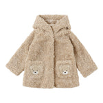 Monnalisa Cappotto tinta unita con Cappuccio Beige per Neonata 39F103N BEIGE MONNALISA 