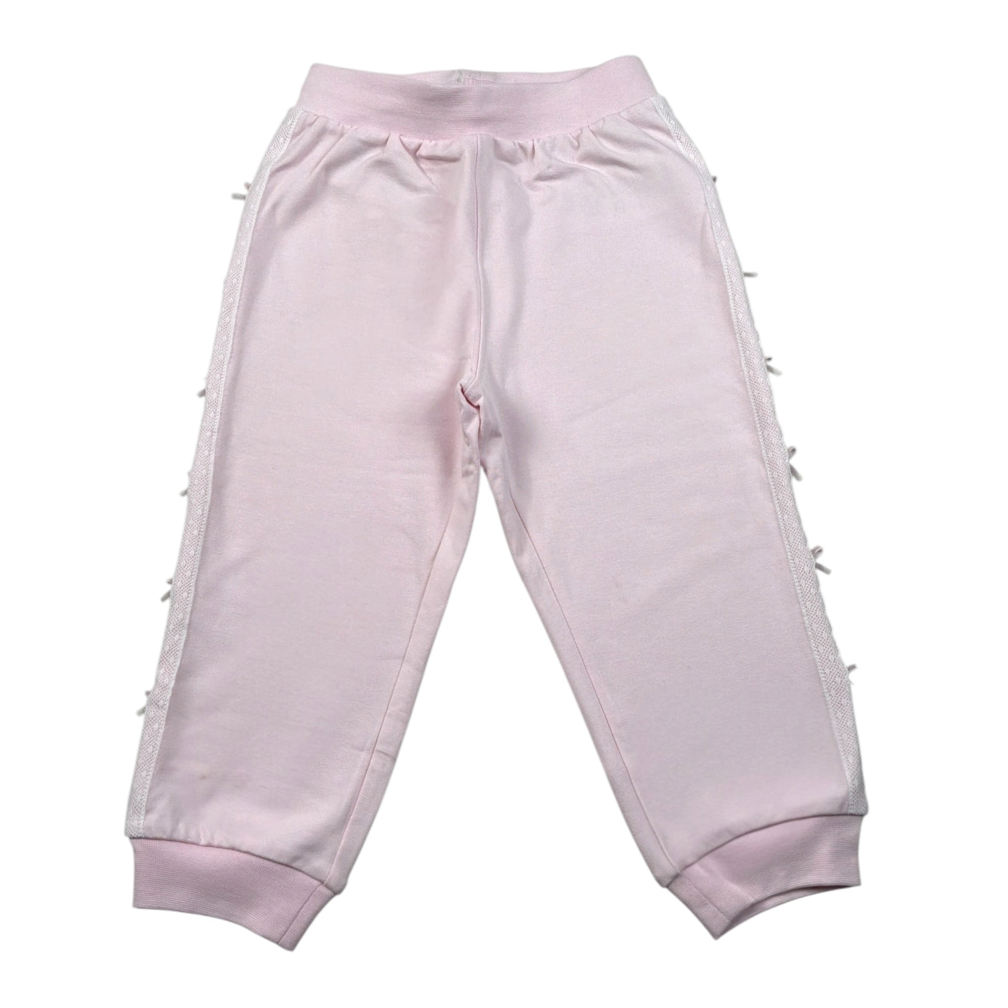 Monnalisa Pantalone Tuta tinta unita con Applicazioni Rosa per Neonata 39F401 ROSA MONNALISA 