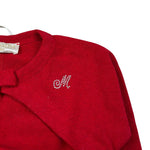 Monnalisa Coprispalle tinta unita Rosso per Neonata 734800A ROSSO MONNALISA 