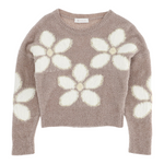 Monnalisa Maglia Girocollo tinta unita Beige per Bambina 798605 BEIGE MONNALISA 