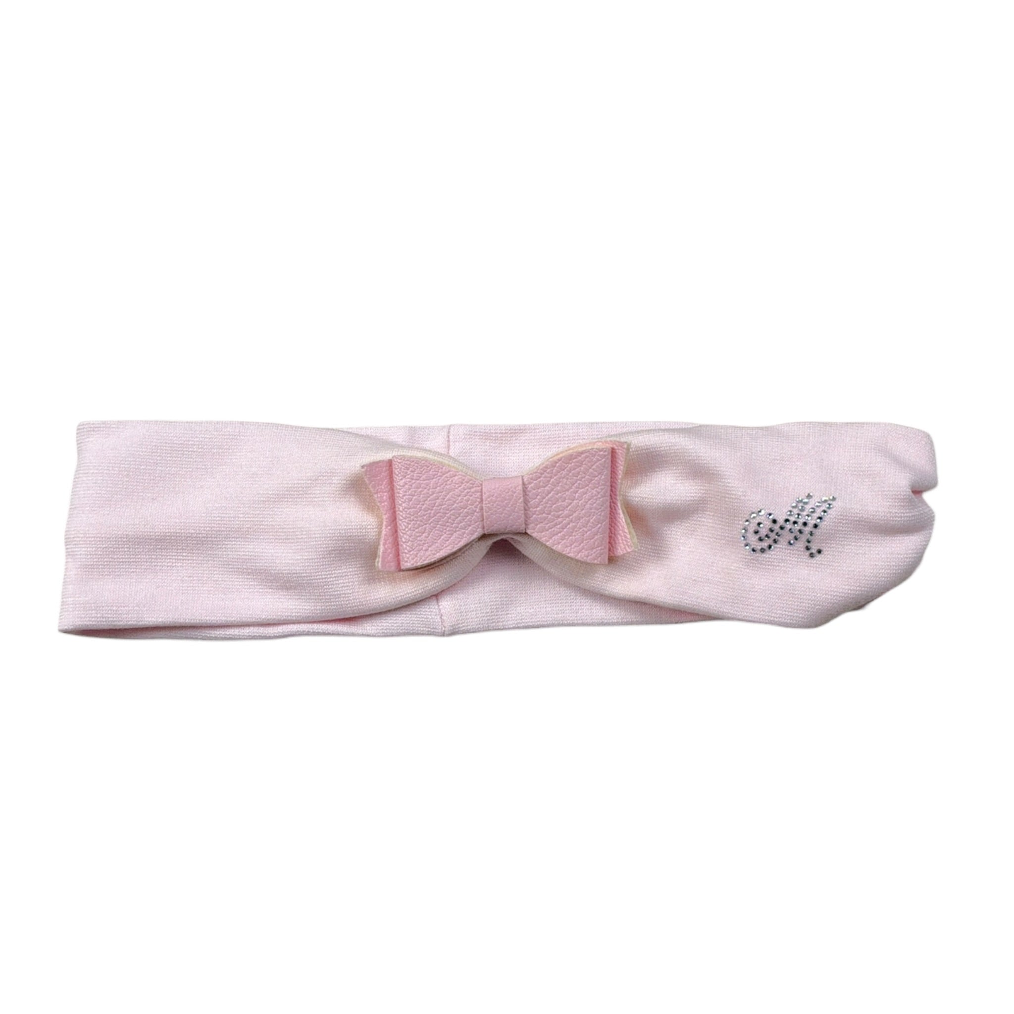 Monnalisa Fascia tinta unita con Fiocco Rosa per Bambina FASSCC ROSA MONNALISA 
