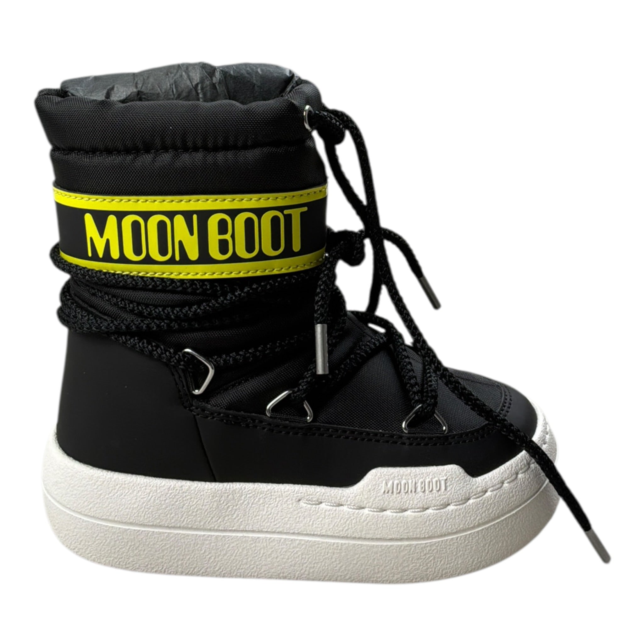 Moon Boot Stivali tinta unita con Logo Nero per Bambina 80D3440020 NERO MOON BOOT 