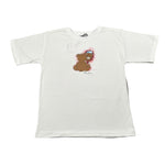 Moschino T-Shirt Girocollo tinta unita con Stampa Bianco per Bambina H0M060 BIANCO MOSCHINO 