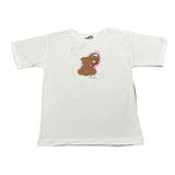 Moschino T-Shirt Girocollo tinta unita con Stampa Bianco per Bambina H0M060 BIANCO MOSCHINO 