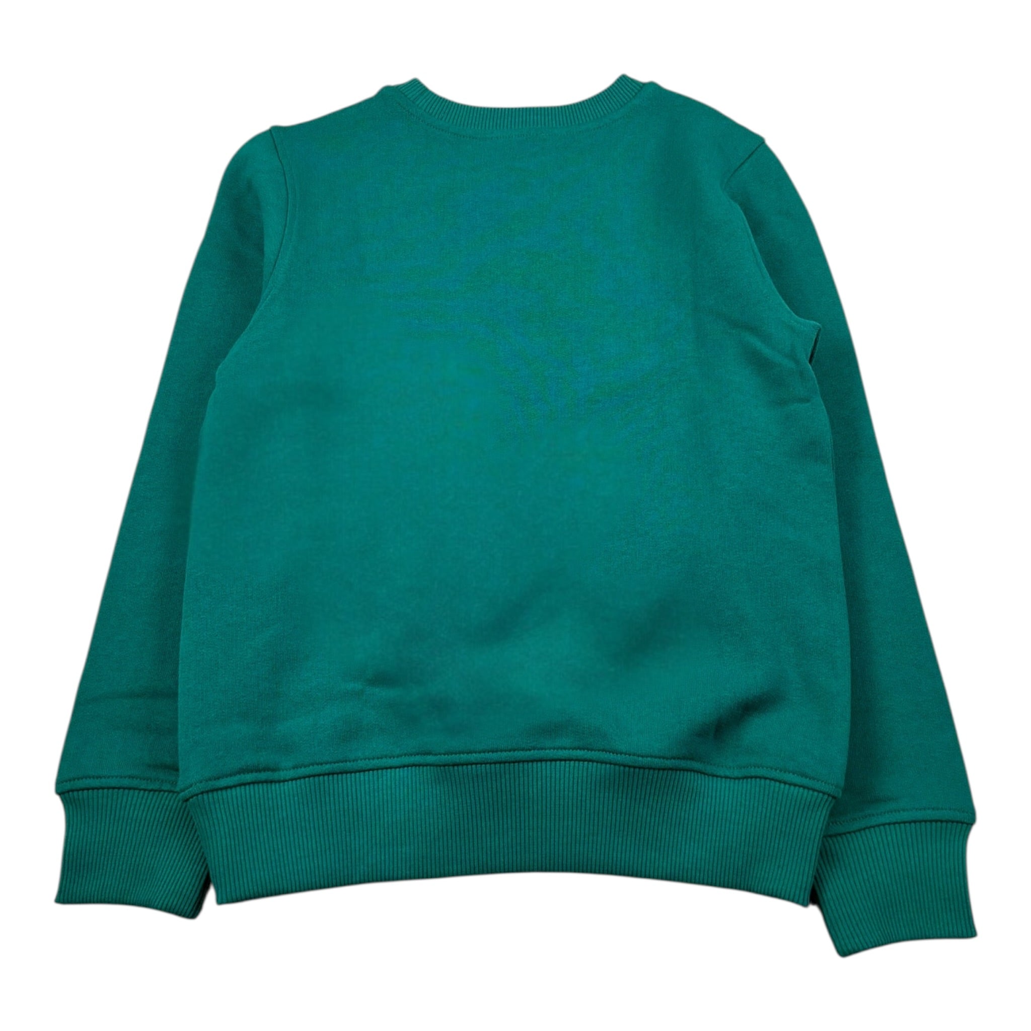 Moschino Felpa Girocollo tinta unita con Stampa Verde per Bambino H5F08V VERDE MOSCHINO 