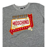 Moschino T-Shirt tinta unita con Stampa Grigio per Bambino H5M058 GRIGIO MOSCHINO 