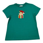 Moschino T-Shirt tinta unita con Stampa Verde per Bambino H9M058 VERDE MOSCHINO 