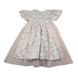 Moschino Abito Mezza Manica tinta unita Stampa Fantasia con Tulle Bianco per Bambina HAV0GW BIANCO MOSCHINO 