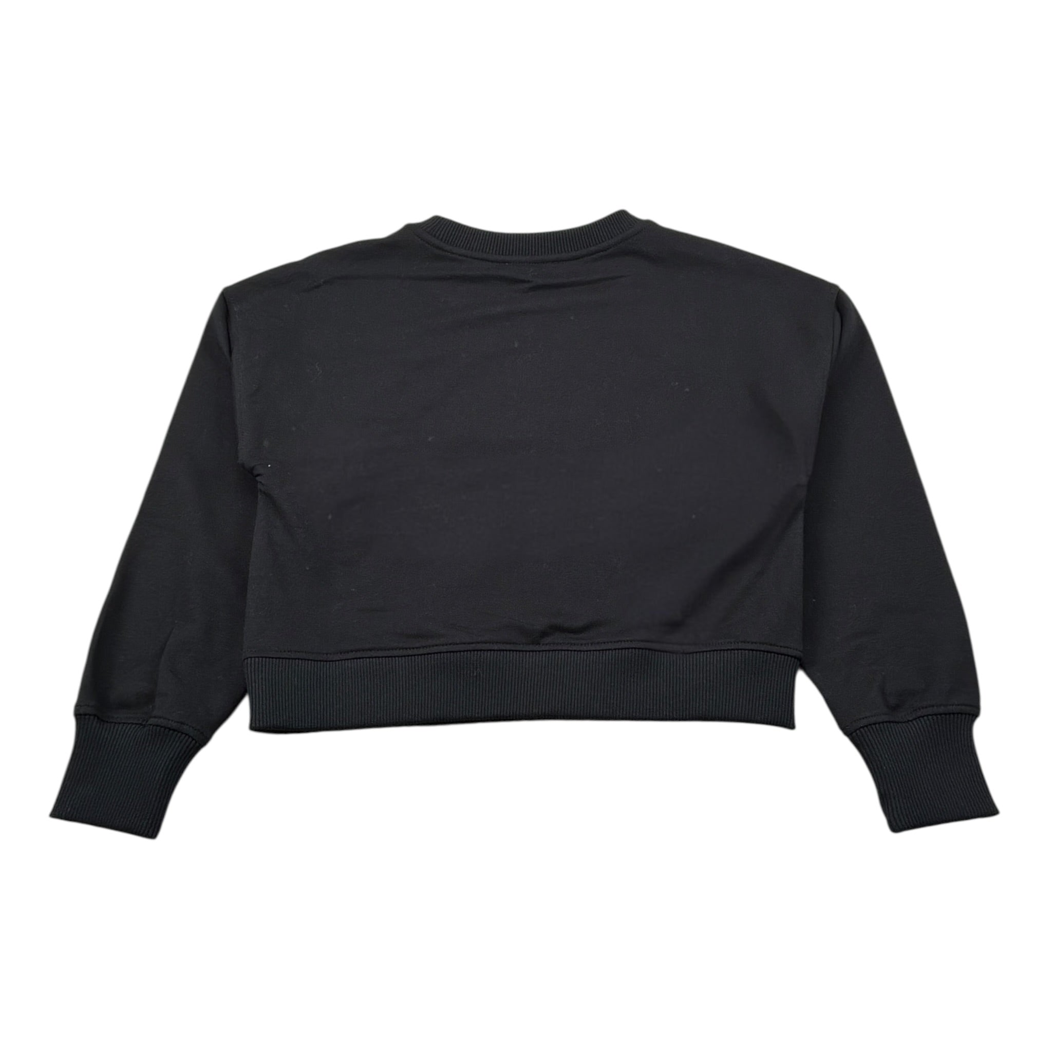 Moschino Felpa Chiusa Girocollo tinta unita Nero per Bambina HBF06G NERO MOSCHINO 