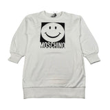 Moschino Abiti Felpa tinta unita con Logo Panna per Bambina HBV0DP PANNA MOSCHINO 