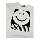 Moschino Abiti Felpa tinta unita con Logo Panna per Bambina HBV0DP PANNA MOSCHINO 