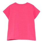 Moschino T-Shirt Girocollo tinta unita Fuxia per Bambina HCM06K FUXIA MOSCHINO 