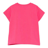 Moschino T-Shirt Girocollo tinta unita Fuxia per Bambina HCM06K FUXIA MOSCHINO 