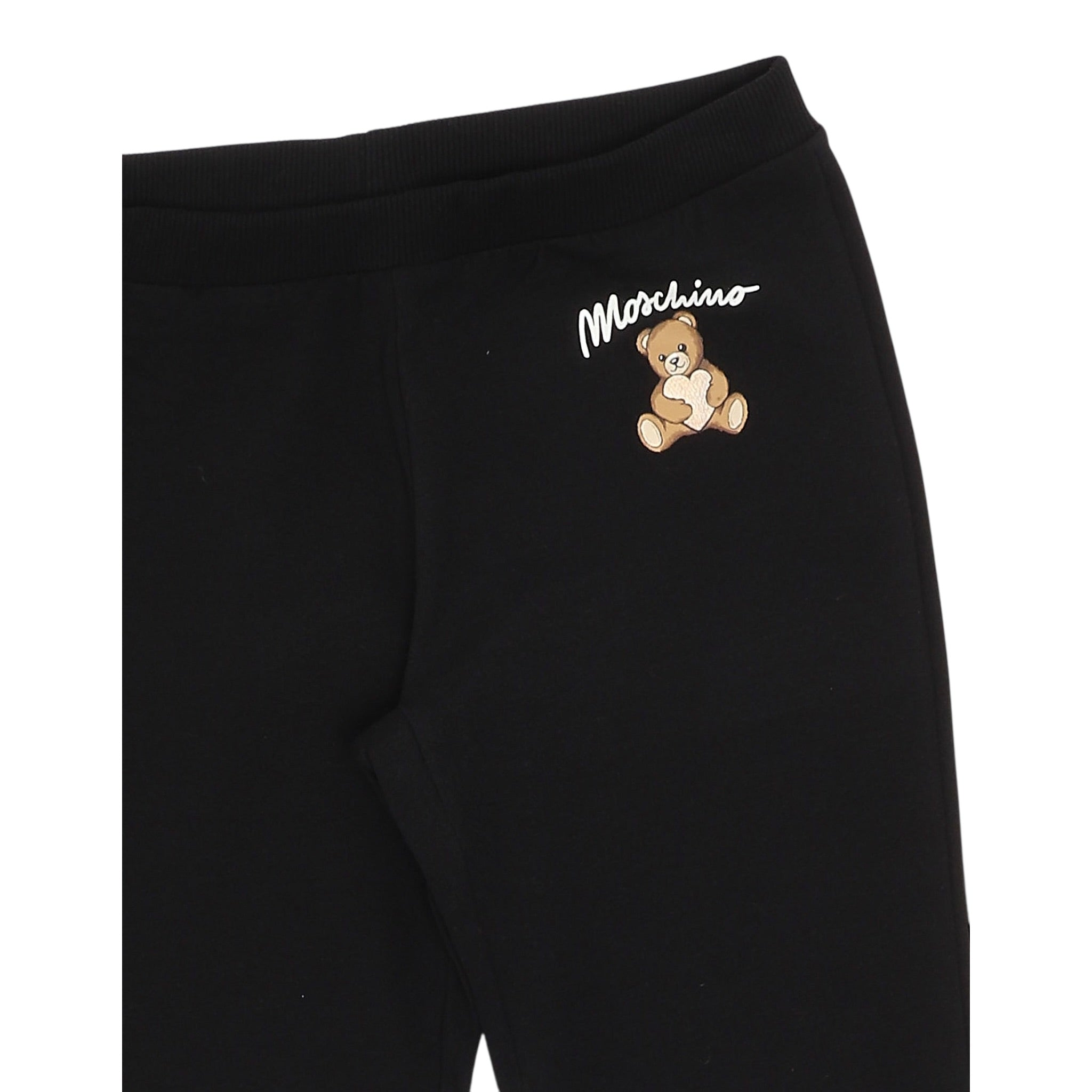 Moschino Pantalone tinta unita Modello Zampa Nero per Bambina HCP050X NERO MOSCHINO 