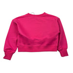 Moschino Felpa tinta unita con Stampa Fuxia per Bambina HDF06 FUXIA MOSCHINO 