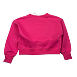 Moschino Felpa tinta unita con Stampa Fuxia per Bambina HDF06 FUXIA MOSCHINO 