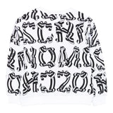 Moschino Felpa Chiusa Girocollo tinta unita con Stampe Bianco per Bambino HDF06N BIANCO MOSCHINO 