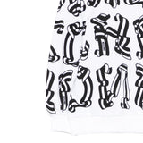 Moschino Felpa Chiusa Girocollo tinta unita con Stampe Bianco per Bambino HDF06N BIANCO MOSCHINO 