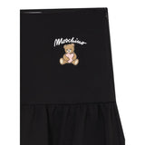Moschino Gonna tinta unita con Logo Nero per Bambina HDJ03W NERO MOSCHINO 