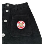 Moschino Gonna tinta unita In Camoscio Nero per Bambina HDJ04D NERO MOSCHINO 