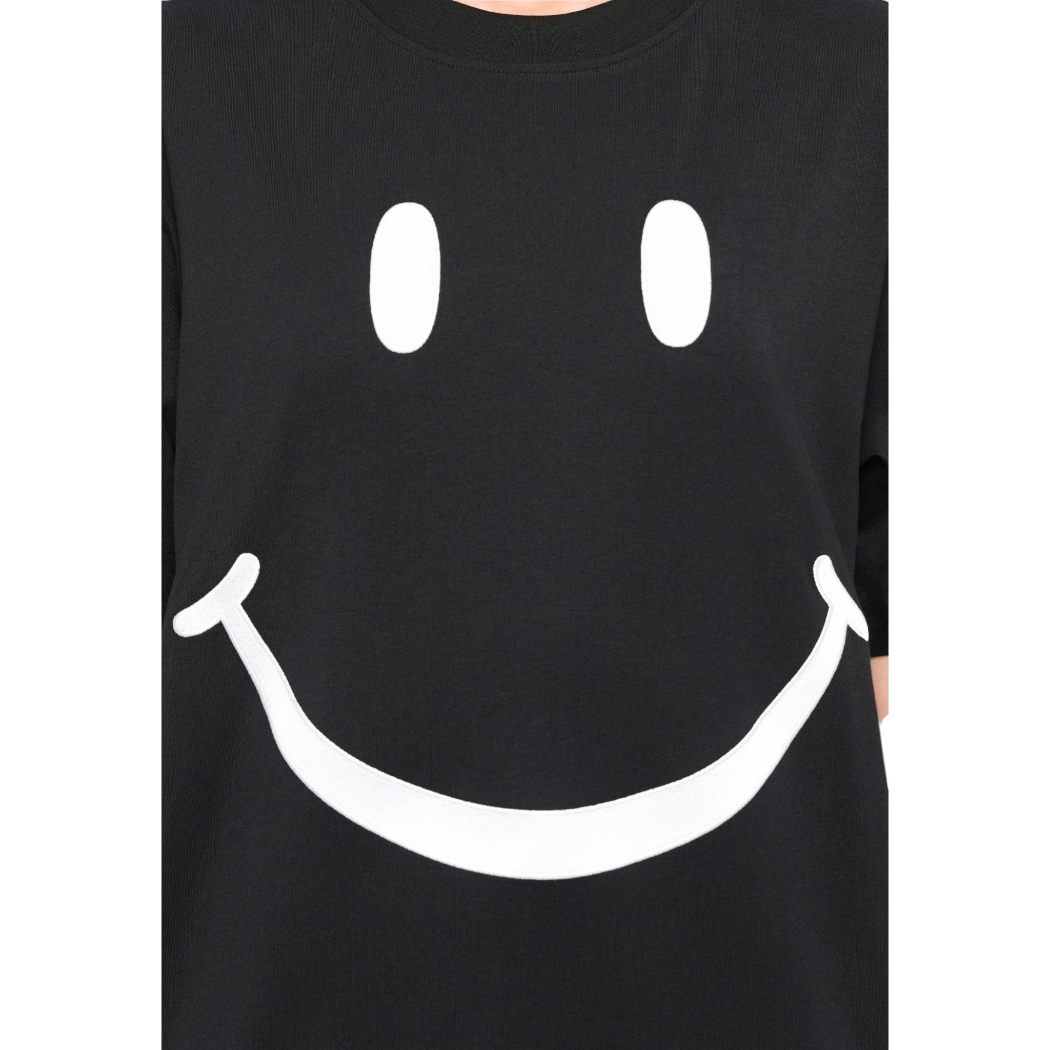 Moschino T-Shirt Girocollo tinta unita Nero per Bambino HDM06VX NERO MOSCHINO 