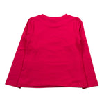 Moschino Shirt Girocollo tinta unita con Stampa Fuxia per Bambina HDO010 FUXIA MOSCHINO 