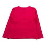 Moschino Shirt Girocollo tinta unita con Stampa Fuxia per Bambina HDO010 FUXIA MOSCHINO 