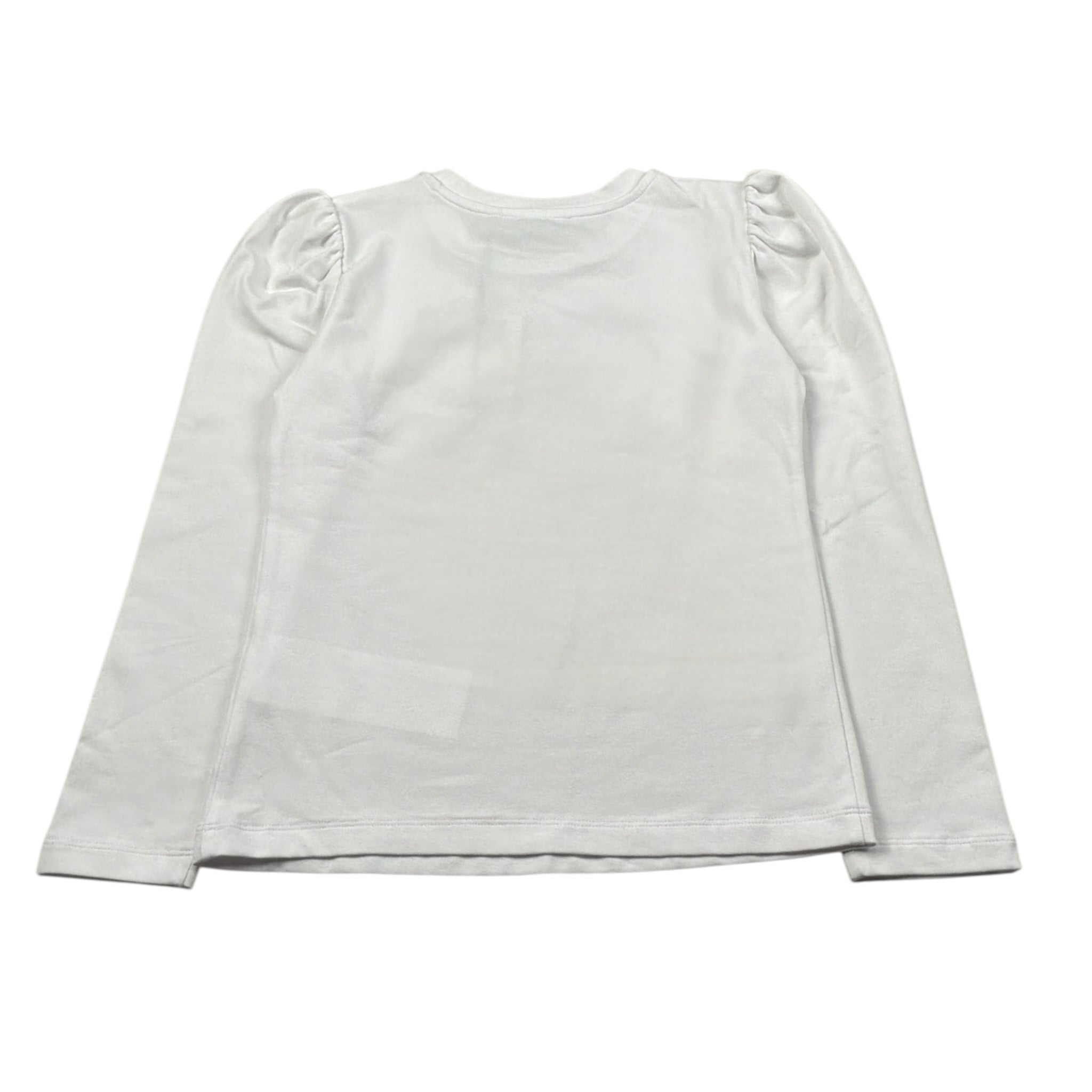 Moschino Shirt Girocollo tinta unita con Logo Bianco per Bambina HDO014 BIANCO MOSCHINO 
