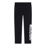 Moschino Leggins tinta unita con Logo Nero per Bambina HDP06R NERO MOSCHINO 