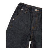 Moschino Jeans tinta unita con Girovita Regolabile Blu per Bambina HDP06V BLU MOSCHINO 
