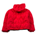 Moschino Giubbino tinta unita con Cappuccio Rosso per Bambino HDS05A ROSSO MOSCHINO 