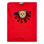 Moschino Abito tinta unita In Maglia con Stampa Rosso per Bambina HDV0GZRR ROSSO MOSCHINO 