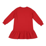 Moschino Abito Modello Felpa tinta unita con Stampa Rosso per Bambina HDV0I3 ROSSO MOSCHINO 