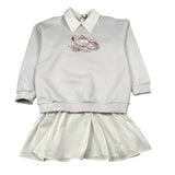 Moschino Abito Manica Lunga tinta unita Glicine per Bambina HDV0I5 GLICINE MOSCHINO 