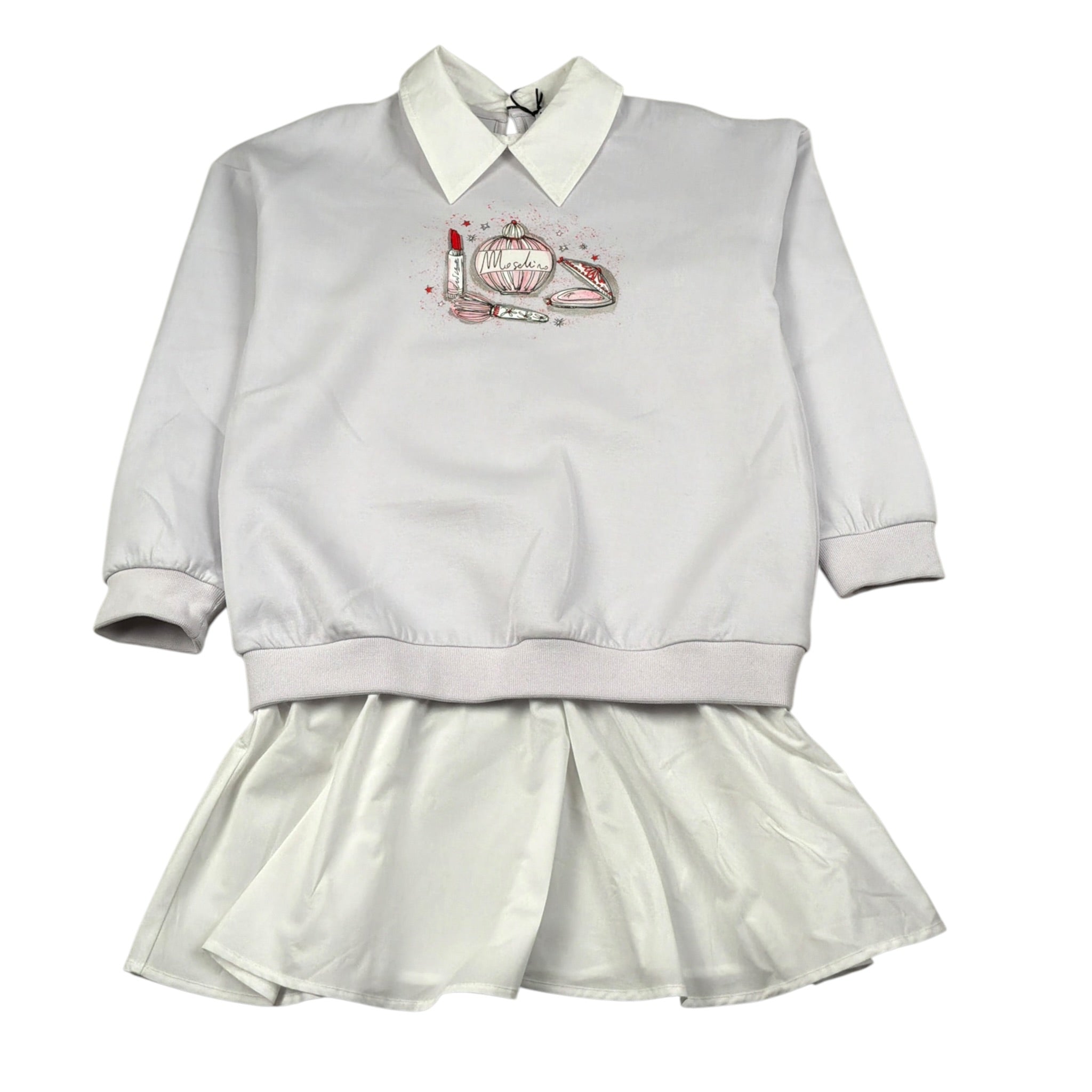 Moschino Abito Manica Lunga tinta unita Glicine per Bambina HDV0I5 GLICINE MOSCHINO 