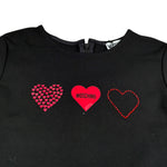 Moschino Abito Manica Lunga tinta unita Nero per Bambina HDV0I7 NERO MOSCHINO 