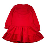 Moschino Abito Modello Felpa tinta unita con Stampa Rosso per Bambina HDV0IB ROSSO MOSCHINO 