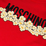 Moschino Abito Modello Felpa tinta unita con Stampa Rosso per Bambina HDV0IB ROSSO MOSCHINO 