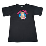 Moschino Abito tinta unita con Stampa Nero per Bambina HHV0GL NERO MOSCHINO 