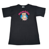 Moschino Abito tinta unita con Stampa Nero per Bambina HHV0GL NERO MOSCHINO 